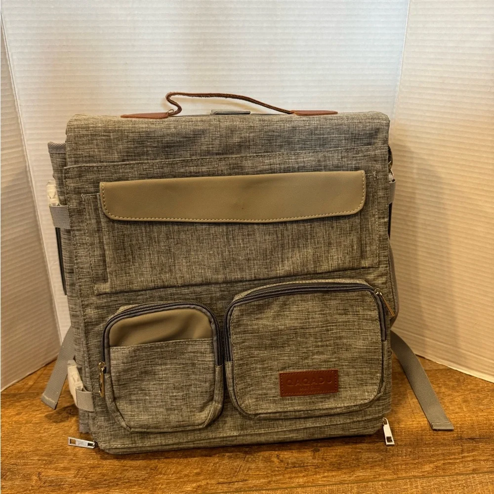 3 In 1 Baby Diaper Backpack Bassinet Crib and Changing Station - Qaqadu
